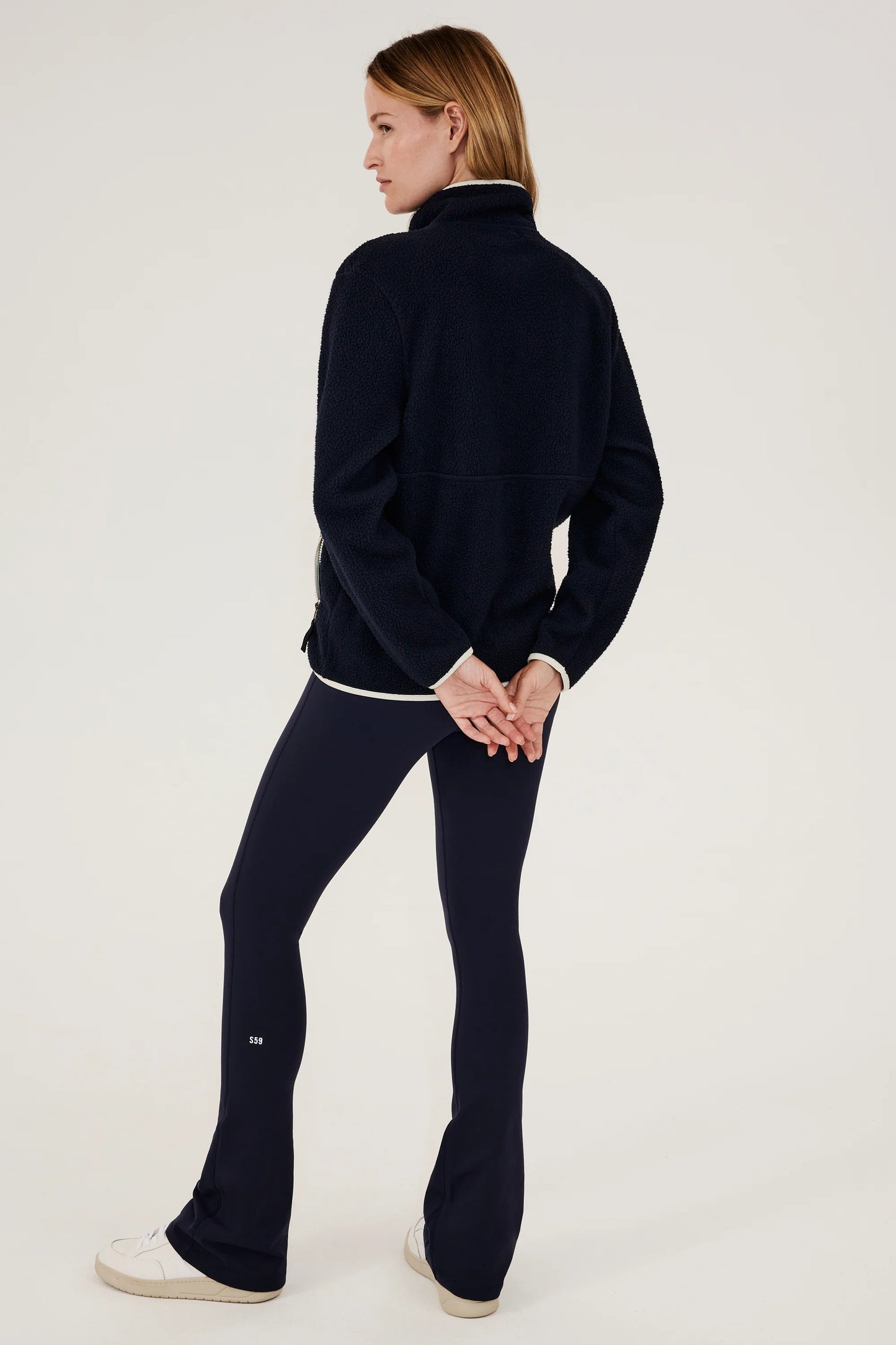 Libby - Indigo Sherpa Half Zip
