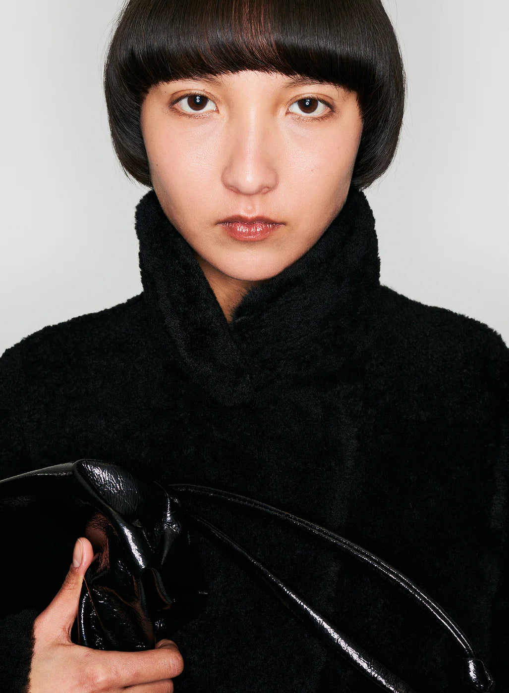 Pouch Lacquer Black Bag