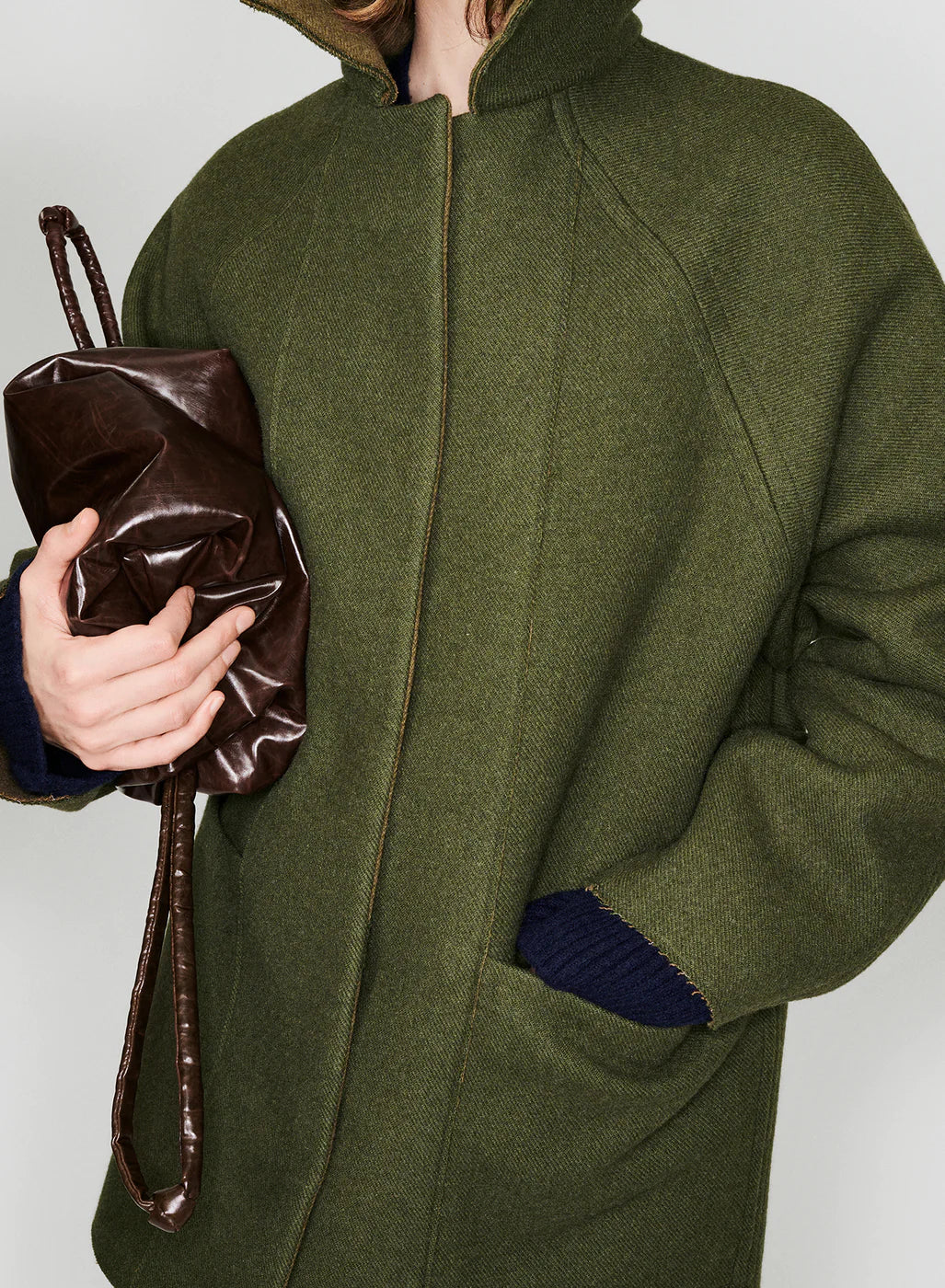 Pouch Skai Dark Brown Bag