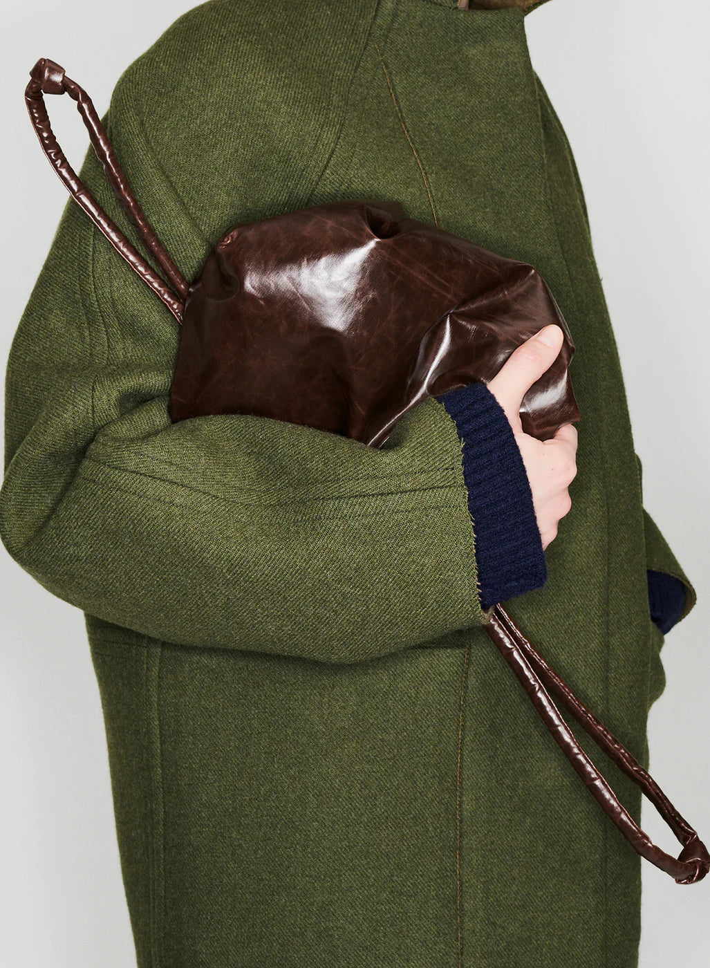 Pouch Skai Dark Brown Bag