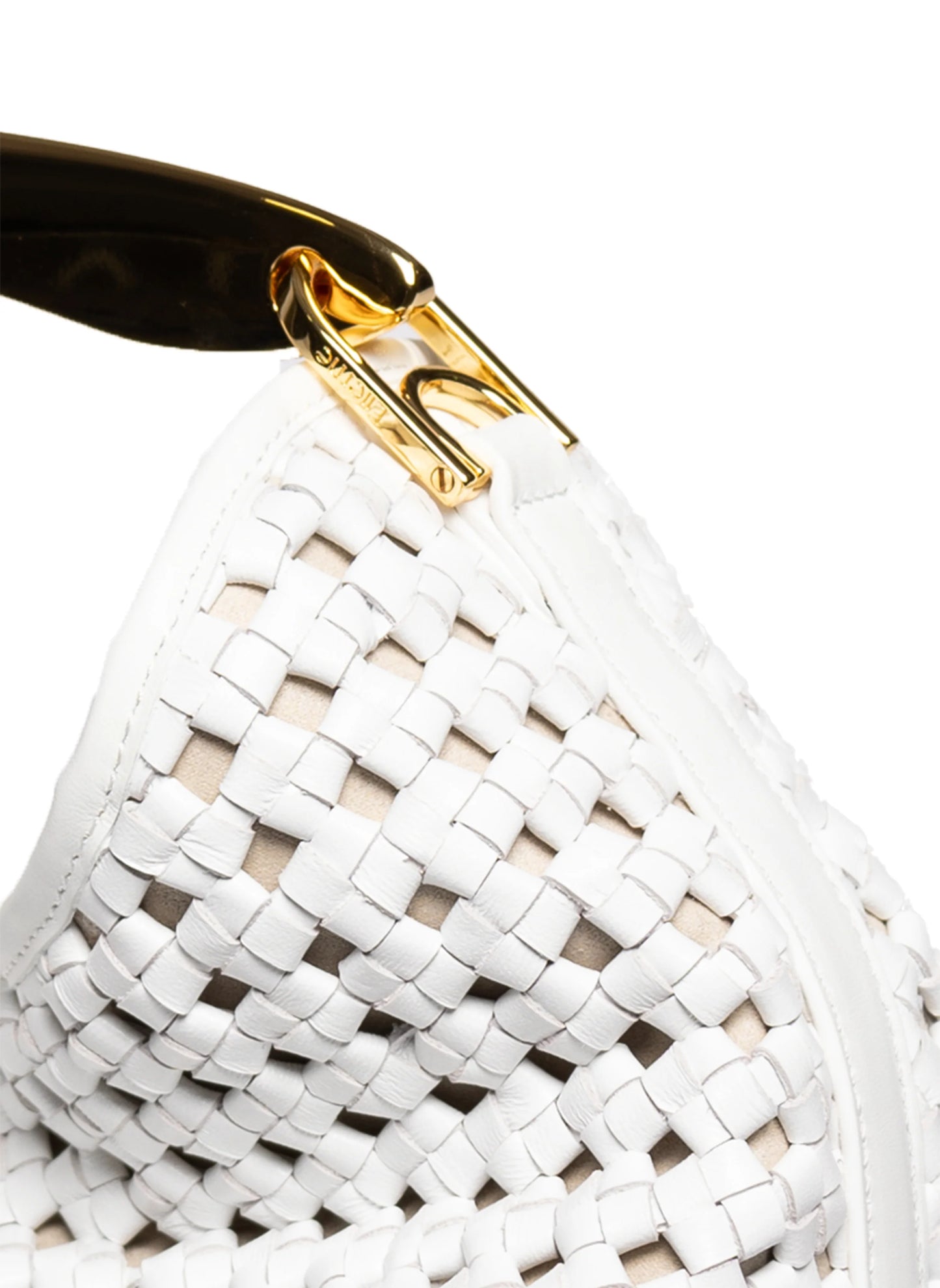 Boomerang Woven Leather White