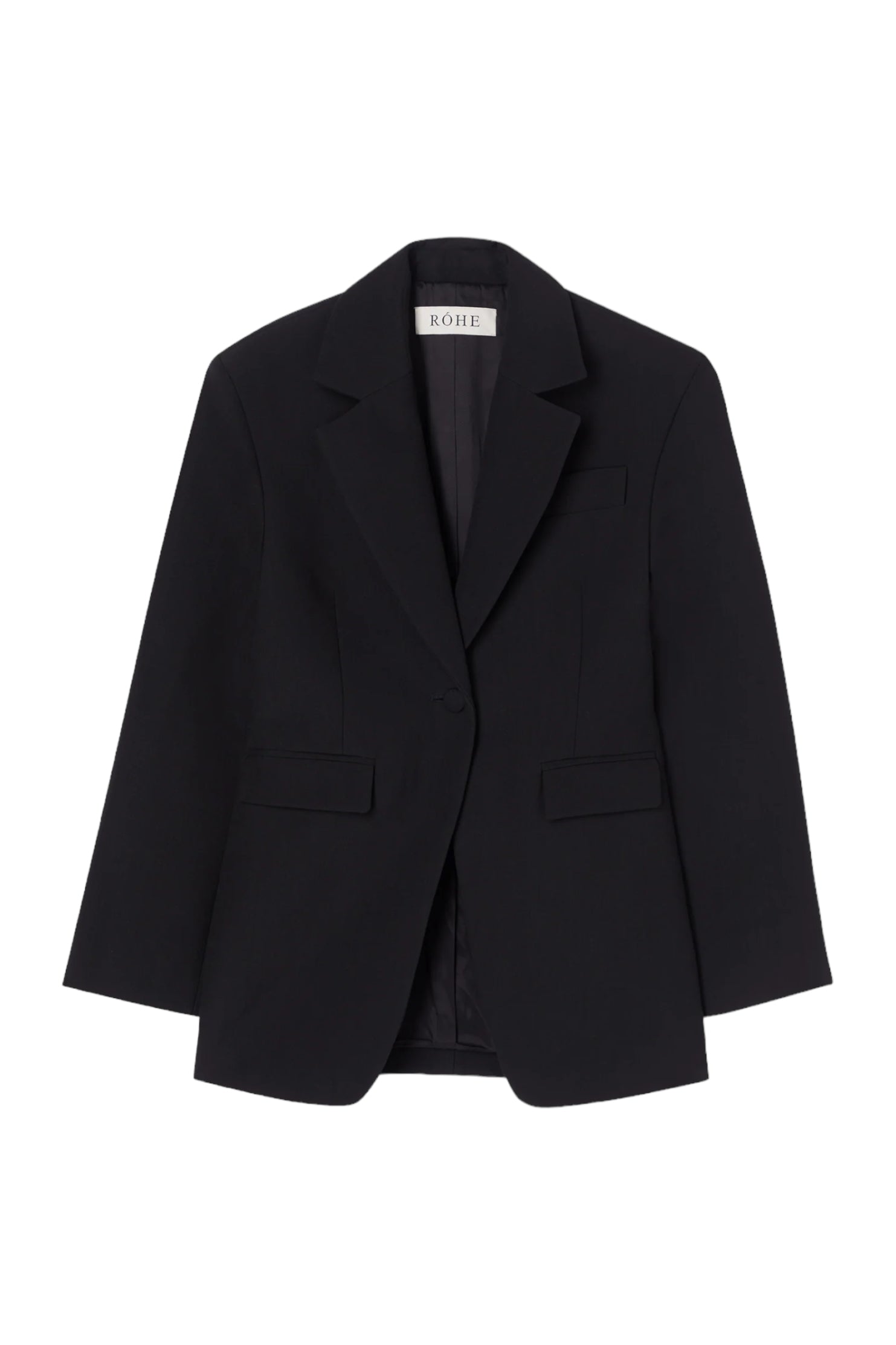 Waisted Black Wool Blazer – ARMADIO 55