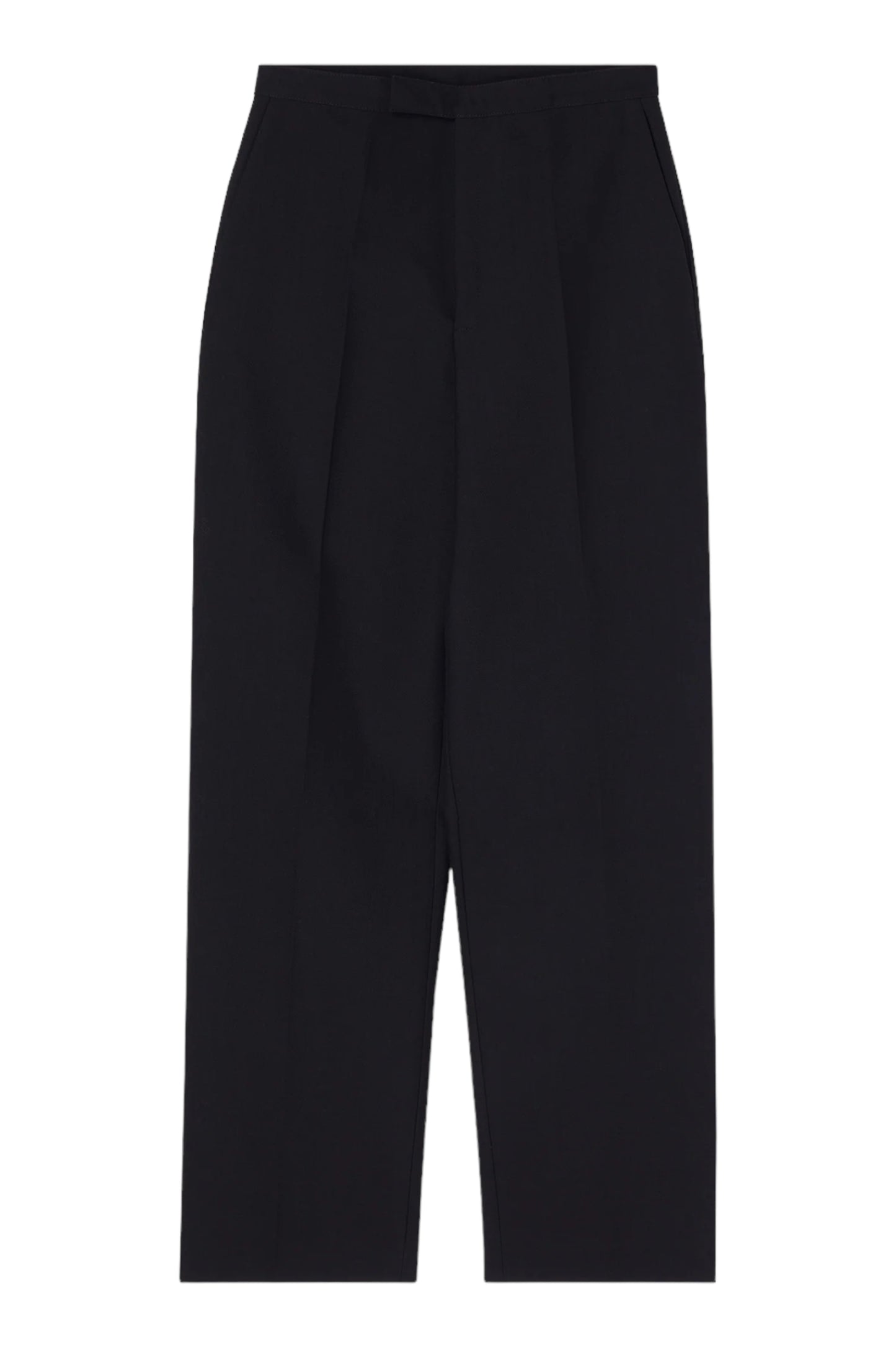 Tailored Black Wool Trousers
