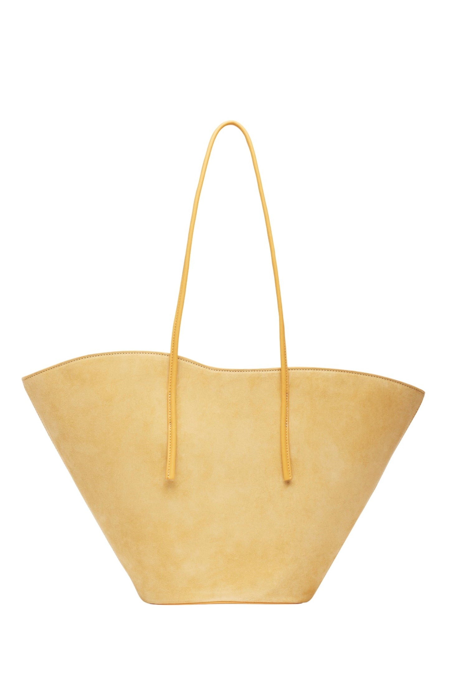 Soft Tulip Tote Small Straw Bag