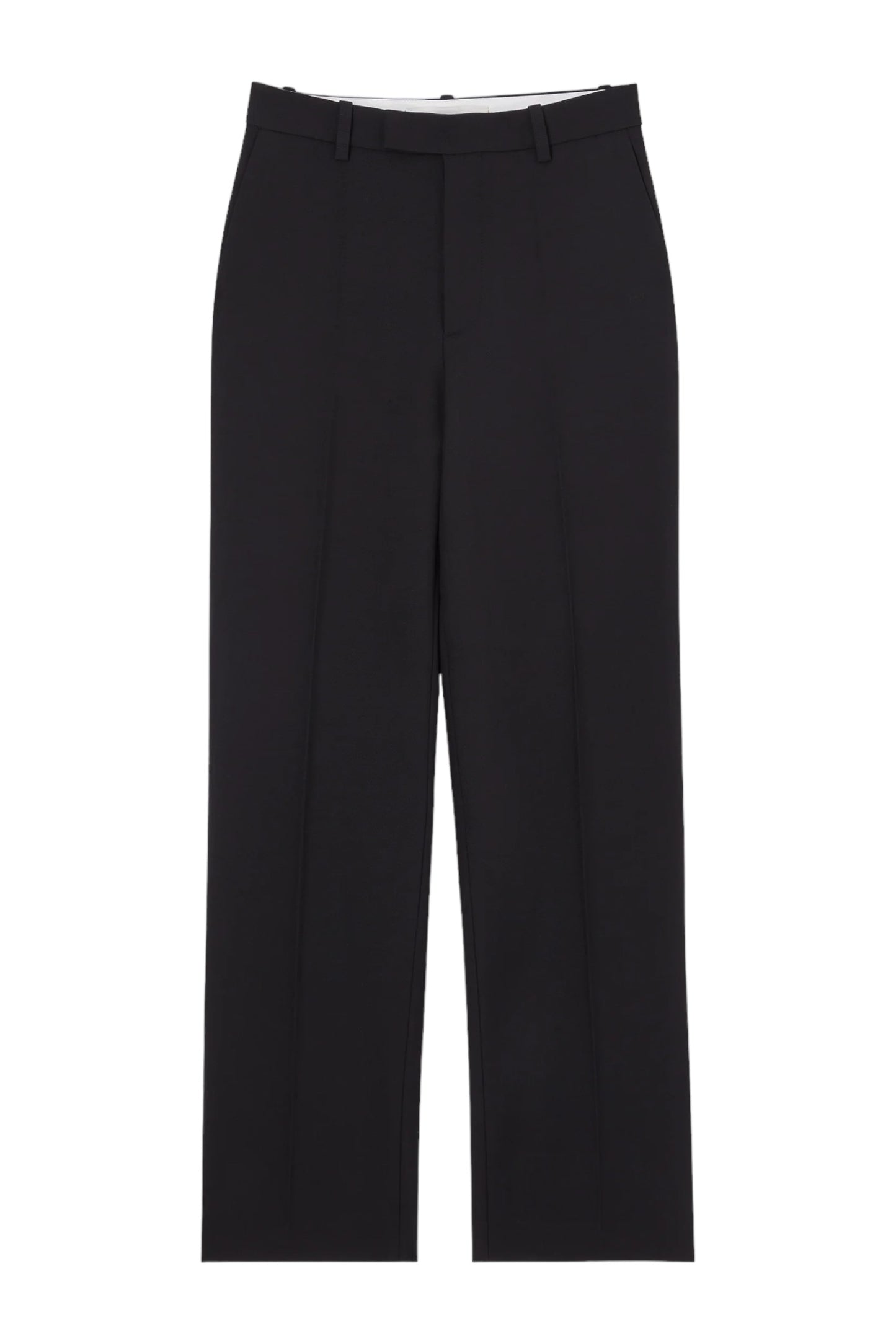 Straight Leg Tailored Black Trousers