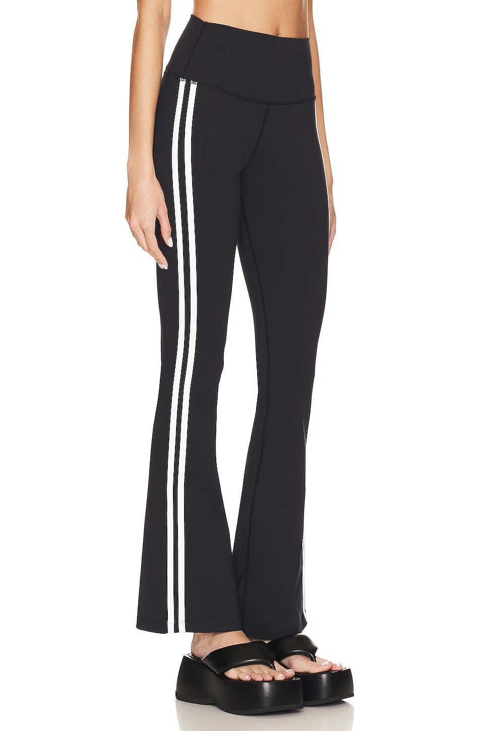 Raquel - Black High Waist Flare Leggings