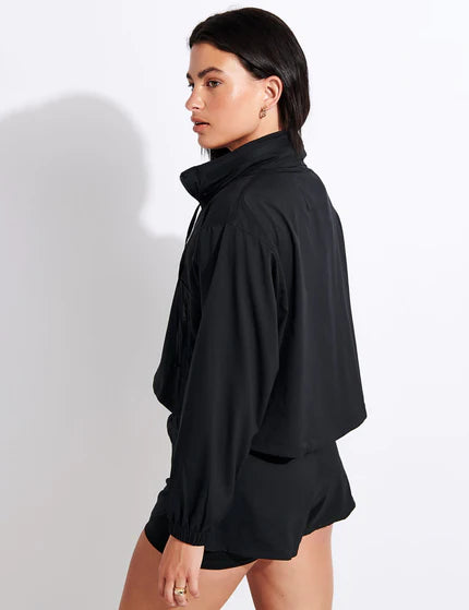 Hummingbird Windbreaker - Black Jacket