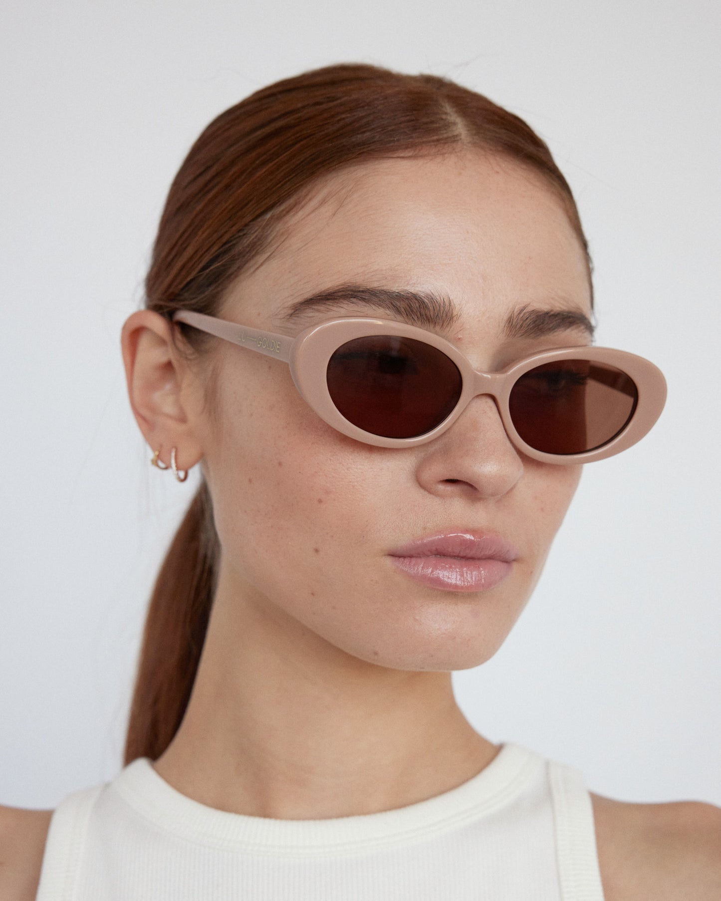 Jeanne - Beige Sunglasses