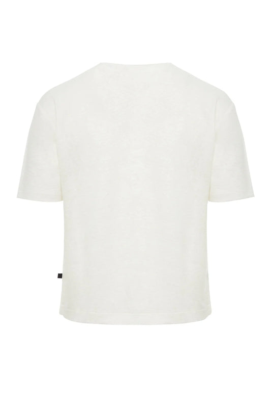 Ibiza - White Linen T-Shirt