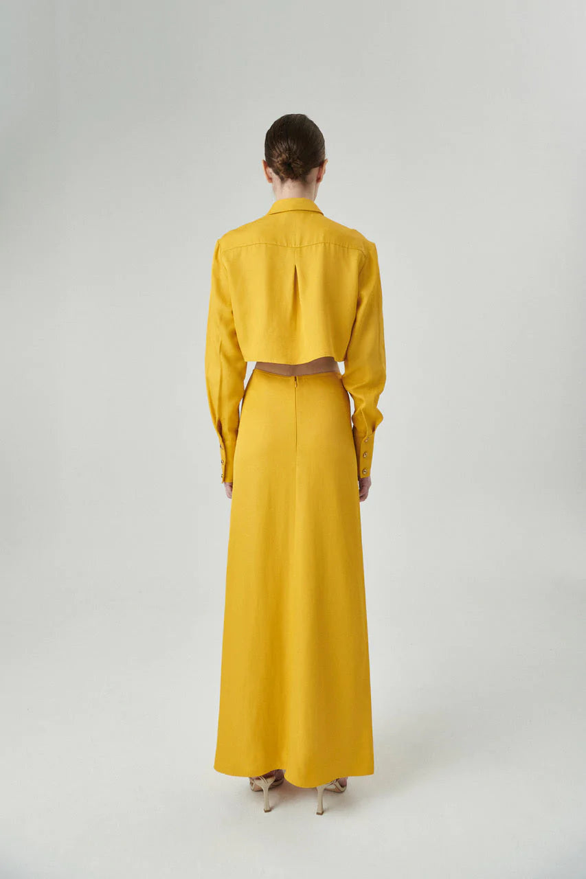Steph - Mustard Shirt
