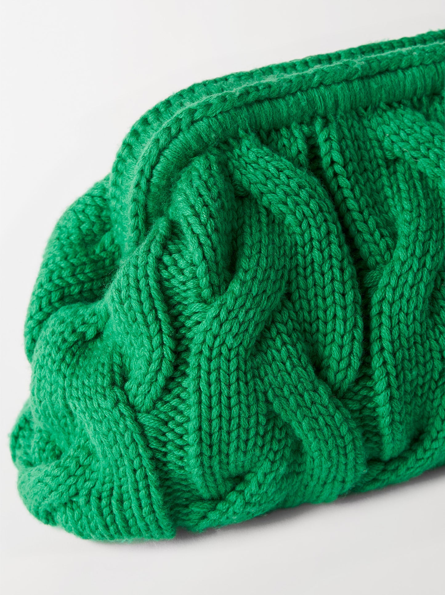 Cable Knit Pouch - Rainforest
