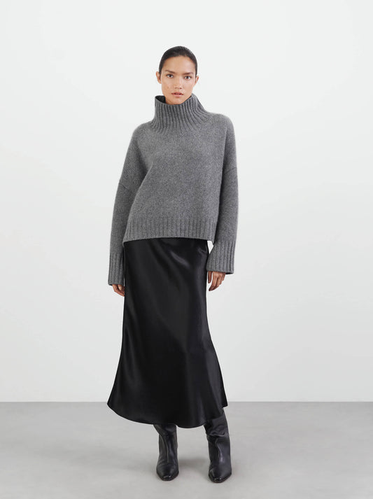 Girlfriend Turtleneck - Grey