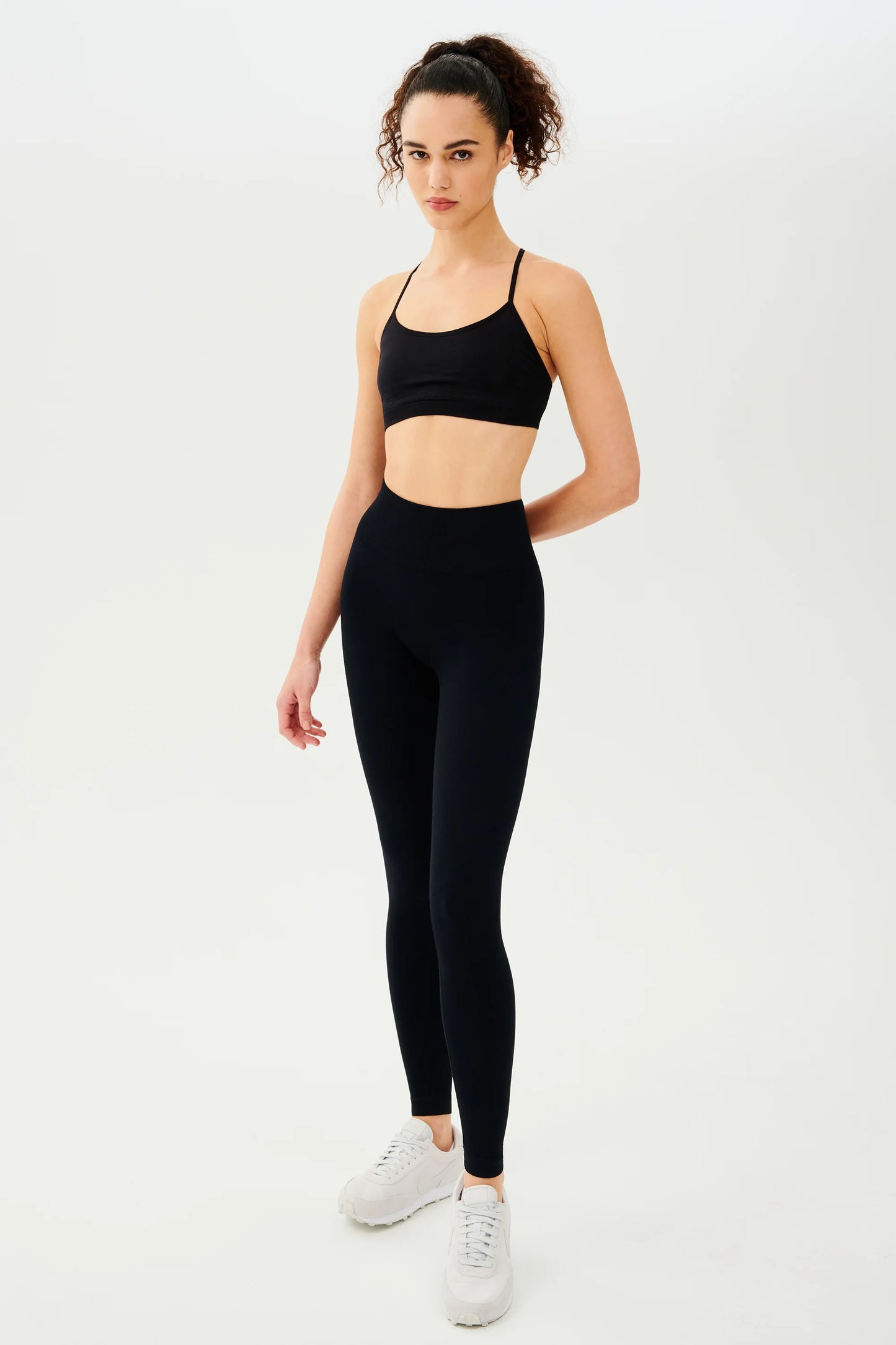 Loren - Black Seamless High Waist Full Length Leggings