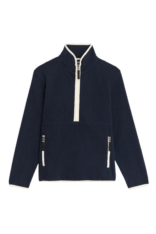 Libby - Indigo Sherpa Half Zip