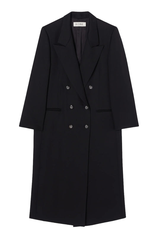 Tailored Black Cape Coat