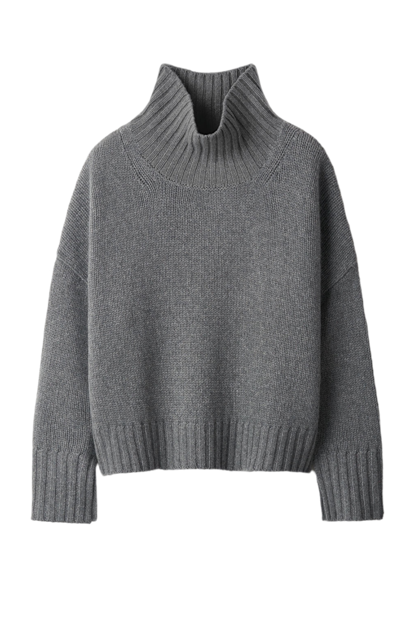 Girlfriend Turtleneck - Grey