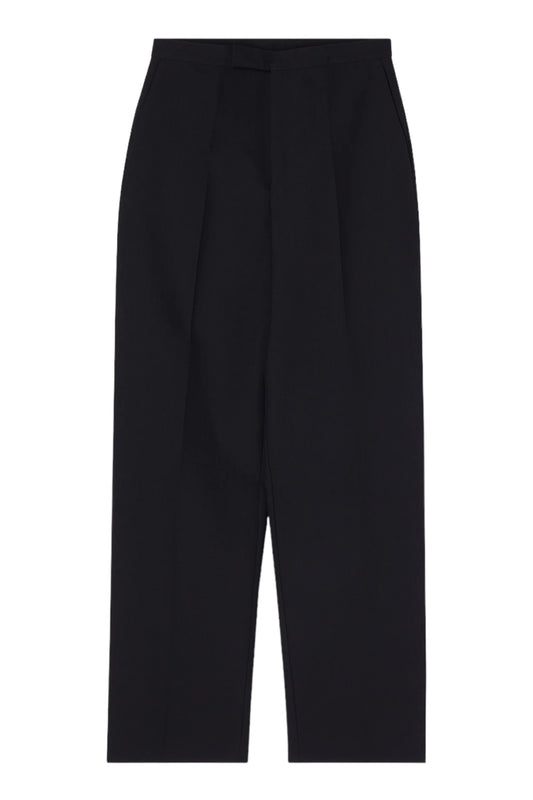 Tailored Black Wool Trousers