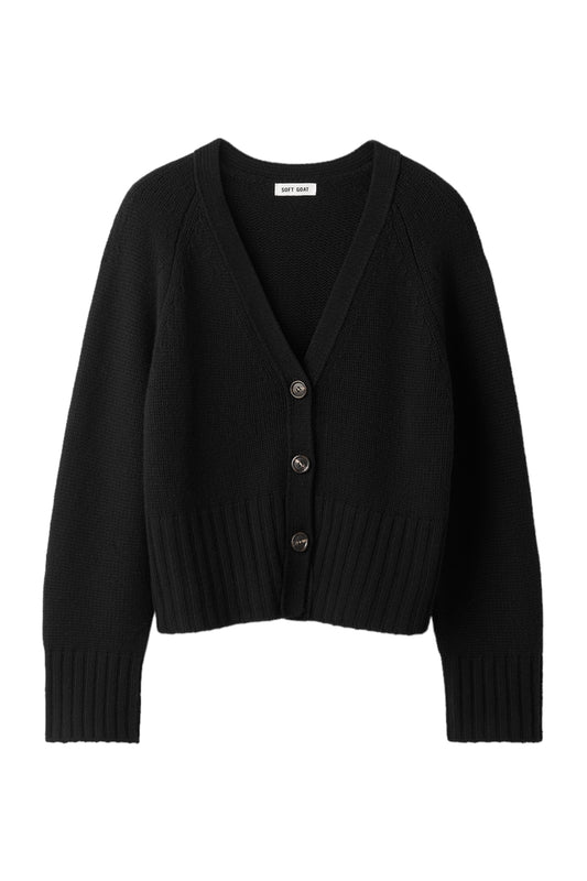 V-neck Cardigan - Black