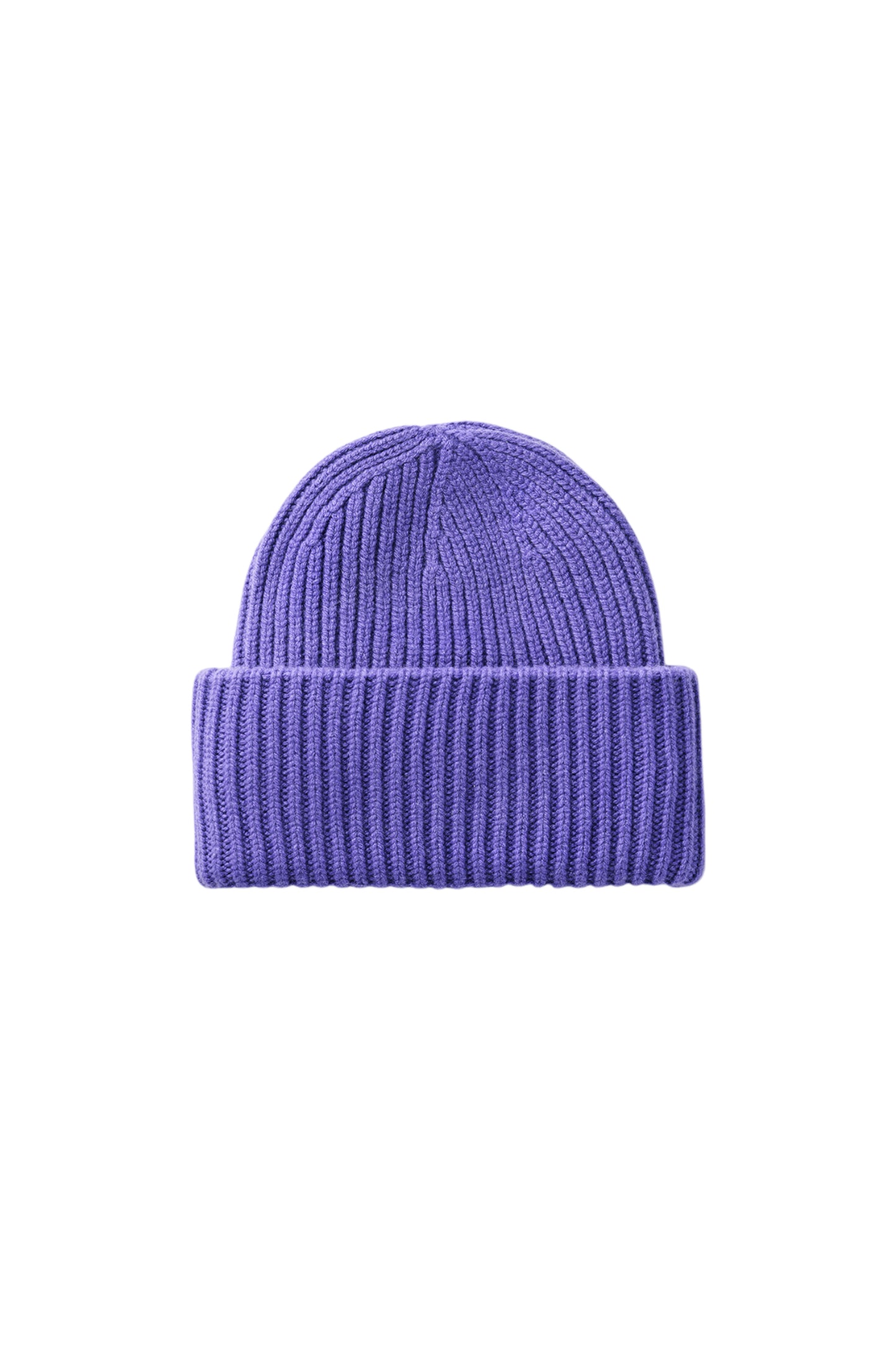 Ribbed Beanie - Purple