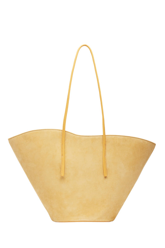 Soft Tulip Tote Small Straw Bag