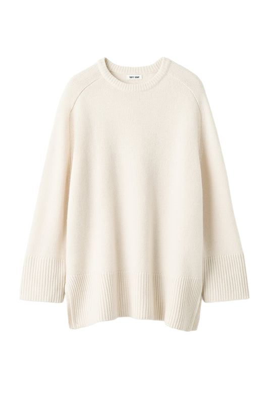 Raglan O-Neck - Feather White