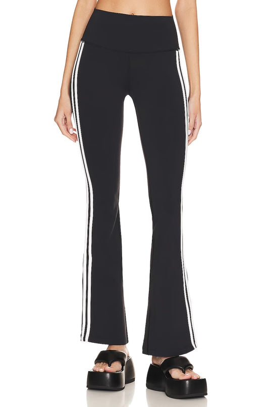 Raquel - Black High Waist Flare Leggings