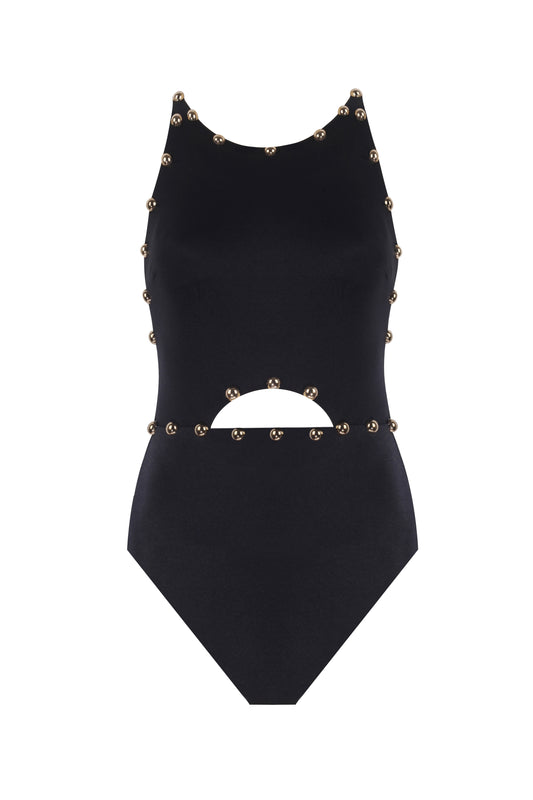 Nepal - One Piece Black Swimsuit