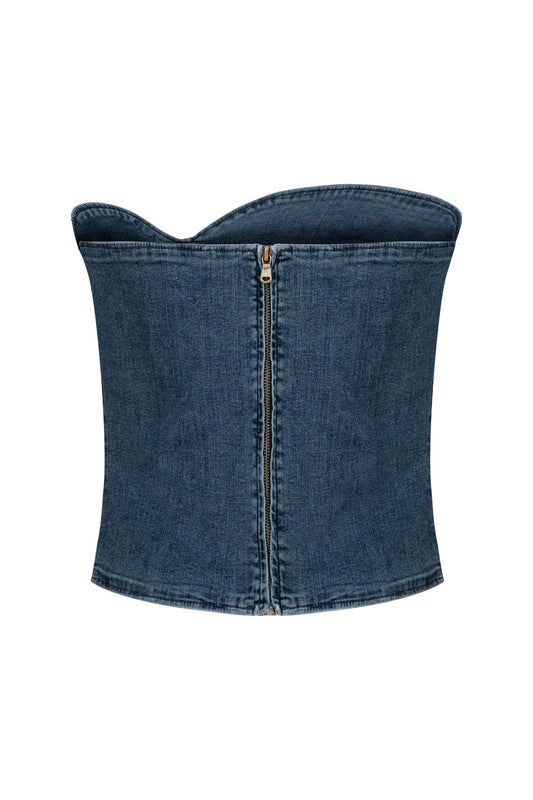 Lili - Denim Bustier