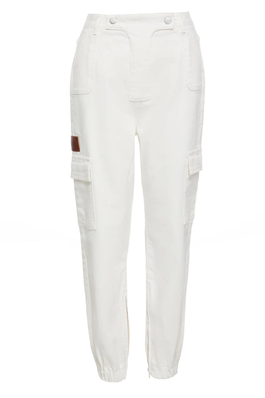 Gilda - White Cargo Jeans