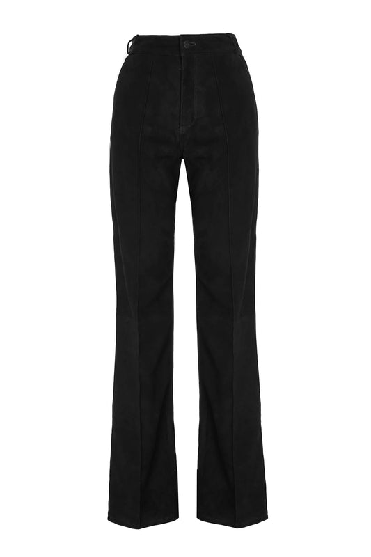 Celestine - Black Suede Pants