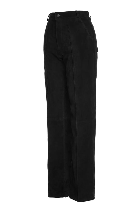 Celestine - Black Suede Pants