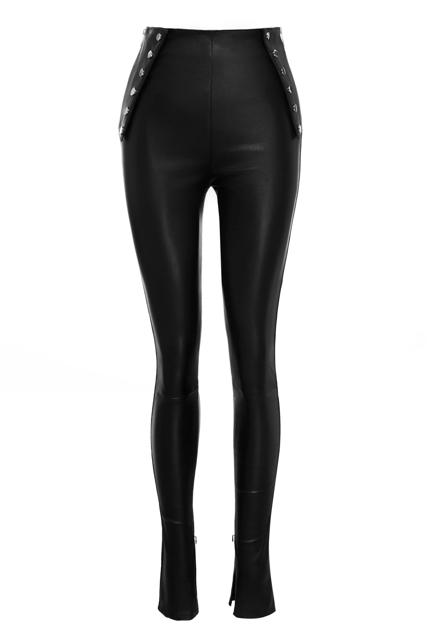 Larissa - Black Leather Pants