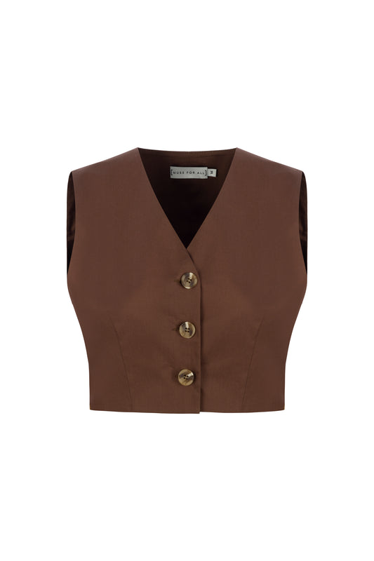 Elia - Brown Vest