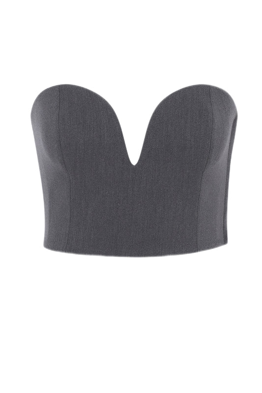 Neo - Grey Corset Top