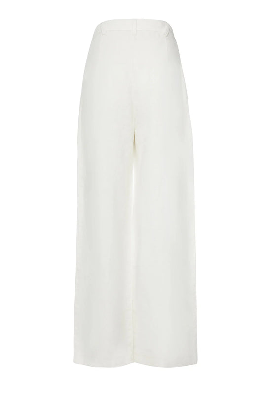 Rosie - White Linen Pants