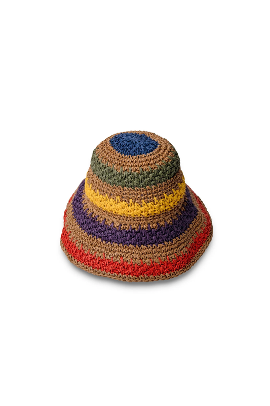 The Tulum - Dark Rainbow Hat