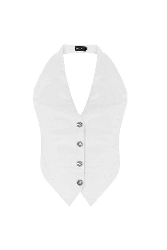 Dream - White Denim Vest