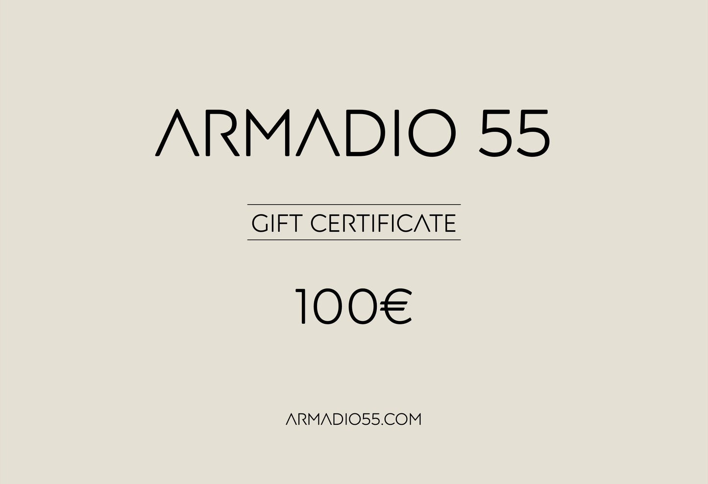 ARMADIO 55 Gift Certificates