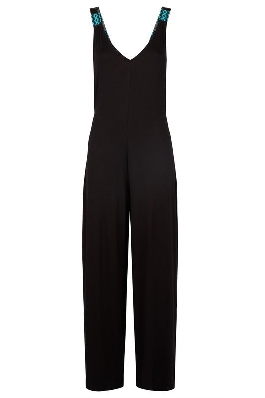 Delmar - Black Jersey Jumpsuit